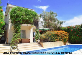 Villa Talassa with HEATED POOL, JACUZZI and 4x4 CAR